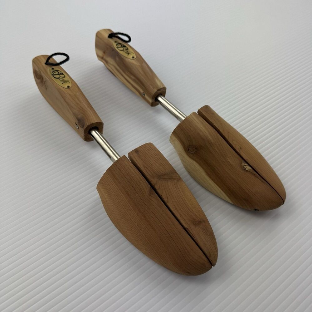 Belk Cedar Shoe Trees Large L Made In USA Wooden Shoe Stretchers